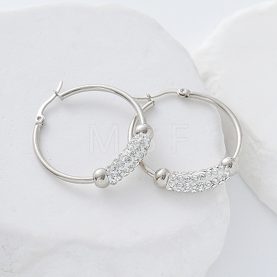 304 Stainless Steel Hoop Earrings BN4899-1