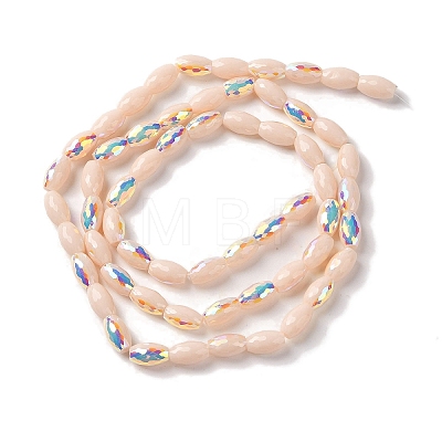 AB Color Plated Electroplate Beads Strands X-EGLA-H104-03B-1