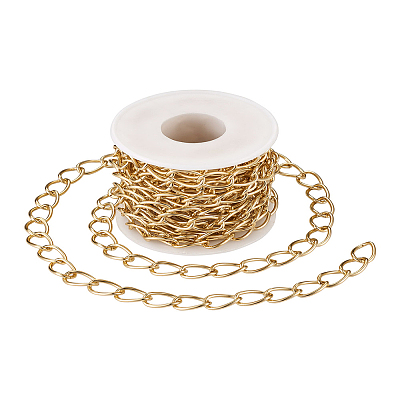 Decorative Chain Aluminium Twisted Chains Curb Chains CHA-TA0001-07G-1