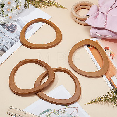 4Pcs Wooden D Shaped Handles Replacement FIND-PH0024-88B-1