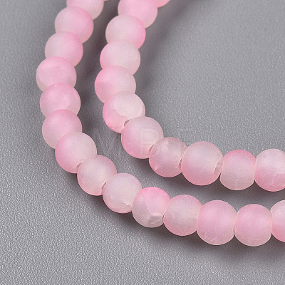 Crackle Glass Beads Strands GLAA-N009-4mm-02-1