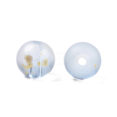 Frosted Baking Paint Glass Beads DGLA-N005-8mm-07-1