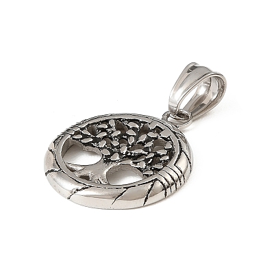 304 Stainless Steel Pendants STAS-F363-08C-AS-1