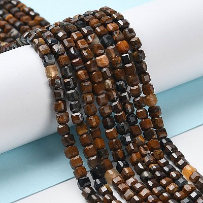 Natural Tiger Eye Beads Strands G-P500-02B-01-1