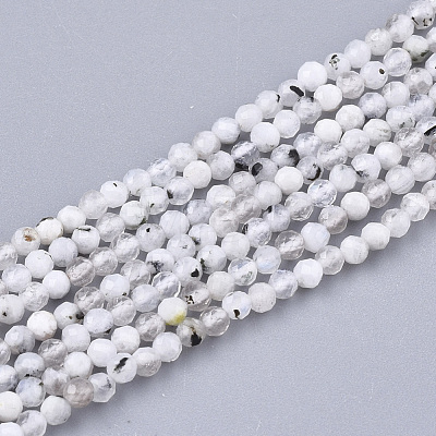 Natural Rainbow Moonstone Beads Strands G-T108-42-1