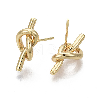 Brass Stud Earrings X-KK-R132-061-NF-1