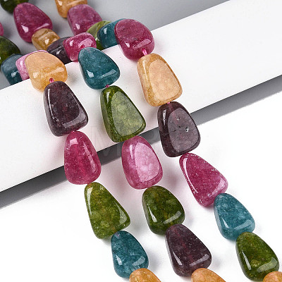 Natural White Jade Beads Strands G-N354-02A-09-1