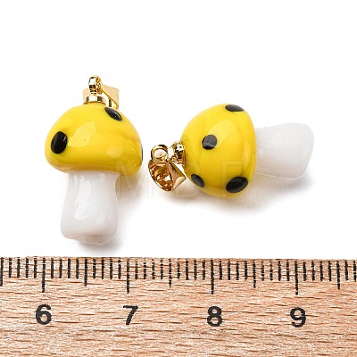 Handmade Lampwork Pendants LAMP-S069-08G-08-1