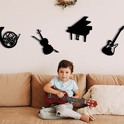 MDF Wood Wall Art Decorations HJEW-WH0049-020-1