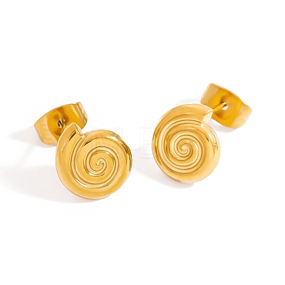 304 Stainless Steel Stud Earrings LS-EJEW-C162-02C-G-1