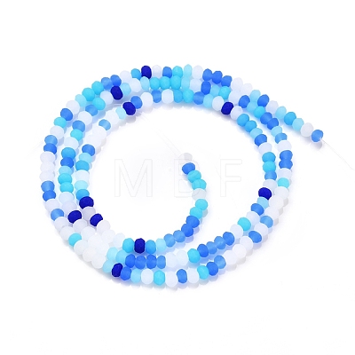Faceted Glass Beads Strands GLAA-F106-B-F07-1
