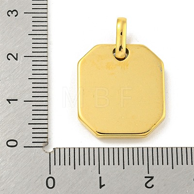 Ion Plating(IP) 304 Stainless Steel Pendants STAS-F307-08G-1