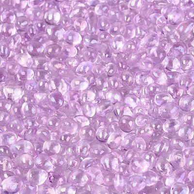 Transparent Electroplate Glass Beads EGLA-Q138-01I-1