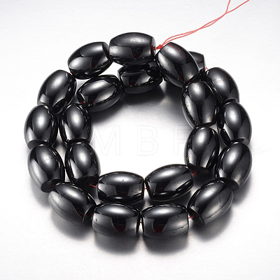 Magnetic Synthetic Hematite Bead Strands G-A164-12F-1
