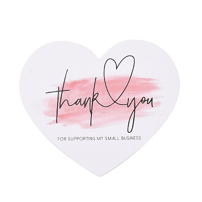 Coated Paper Thank You Greeting Card X1-DIY-F120-03B-1