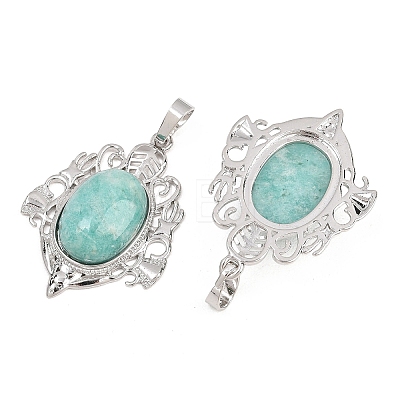 Natural Amazonite Pendants G-A315-07P-1