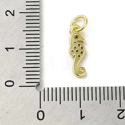 Real 18K Gold Plated Brass Pave Cubic Zirconia Pendants KK-M283-12B-01-1