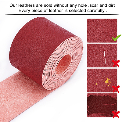 PU Leather Fabric Plain Lychee Fabric AJEW-WH0034-89D-04-1