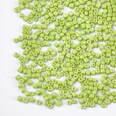 Baking Paint Glass Beads SEED-S023-11A-04-1