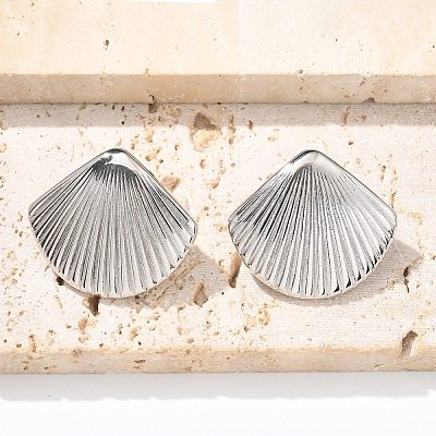 Brass Stud Earrings for Women EJEW-U036-01P-01-1