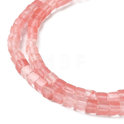 Cherry Quartz Glass Beads Strands G-A128-C28-A-1