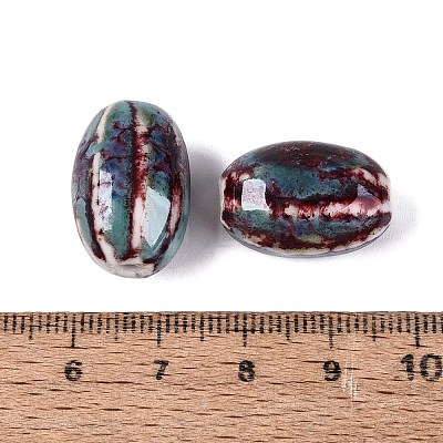 Vintage Handmade Porcelain Beads PORC-Q006-10I-1
