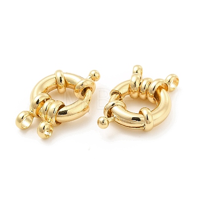Brass Spring Ring Clasps KK-B062-10G-1