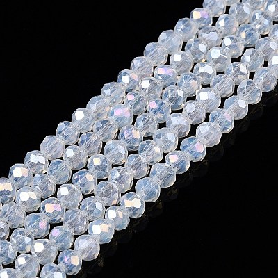 Electroplate Glass Beads Strands EGLA-A044-J3mm-B06-1