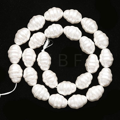 Shell Pearl Beads Strands PEAR-T005-02-1