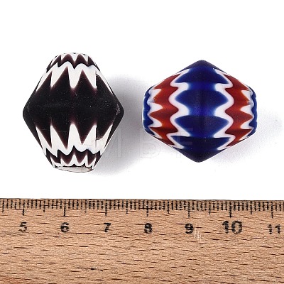 Handmade Millefiori Glass Barrel Beads LA-N002-25-1
