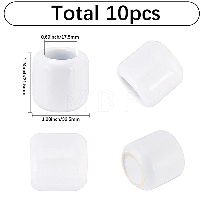 10Pcs Porcelain Candle Cups AJEW-SC0004-45B-1