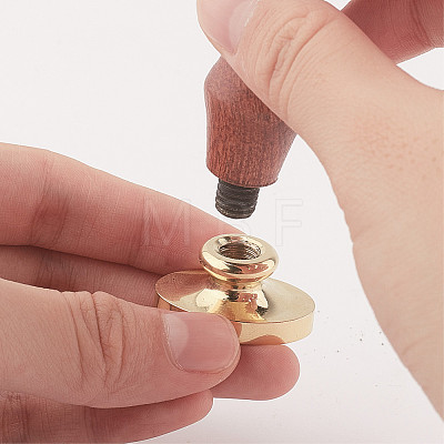 Wax Seal Brass Stamp Head AJEW-WH0213-080-1
