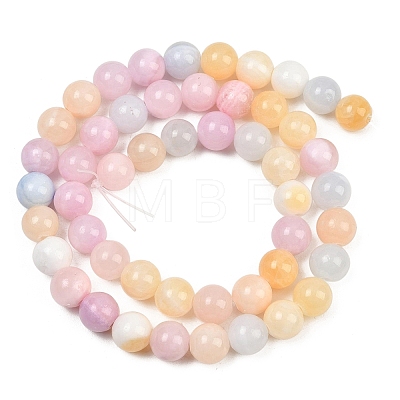 Natural Green Jade Beads Strands G-G757-03-8mm-1