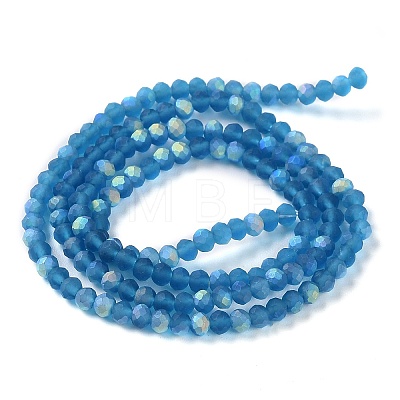 Imitation Jade Glass Beads Strands EGLA-A034-T2mm-MB27-1