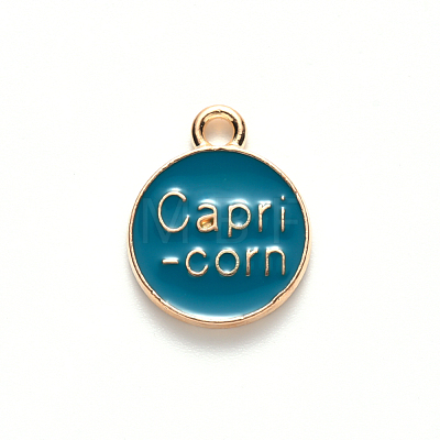 Alloy Enamel Pendants X-ENAM-S124-01B-05E-1