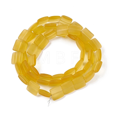 Transparent Frosted Glass Beads Strands FGLA-S001-01A-1