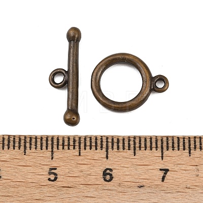 Brass Toggle Clasps KK-P141-01AB-1