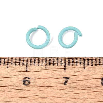 Spray Painted Iron Open Jump Rings IFIN-T017-04C-05-1