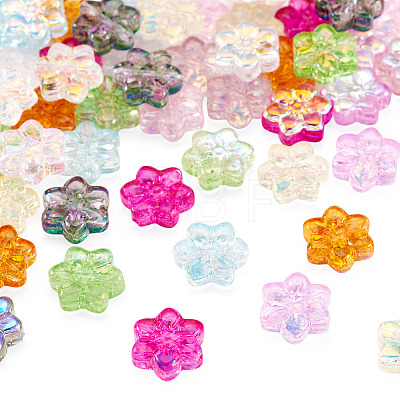150Pcs 10 Colors Electroplate Glass Beads EGLA-TA0013-65-1