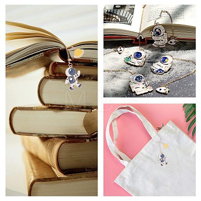 Alloy Enamel Bookmarks Set AJEW-WH0152-56-RS-1