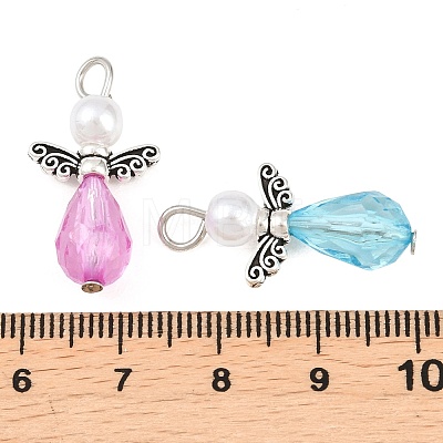 4 Sets Angle Shape Acrylic Pendants FIND-PH0009-11-1
