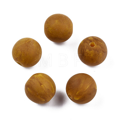 Frosted Resin Beads RESI-N034-01-A01-1