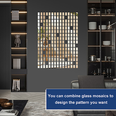 150Pcs Glass Mosaic Pieces DIY-OC0012-33F-1