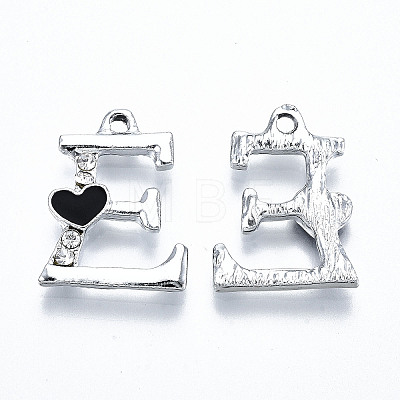 UV Plated Alloy Enamel Pendants PALLOY-S181-002-RS-1