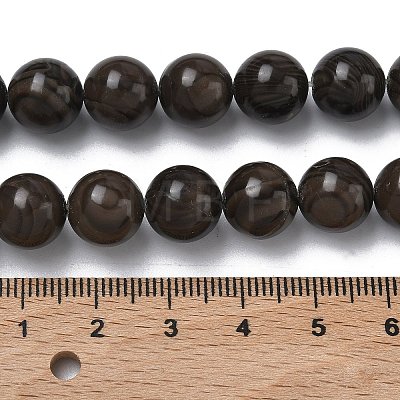 Natural Wood Lace Stone Wooden Jasper Beads Strands G-K365-F03-10mm-1