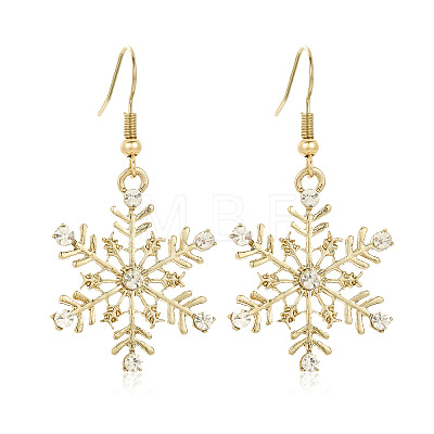 Snowflake Alloy Dangle Earrings FS-WGD9918-06-1