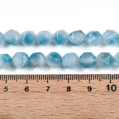 Dyed Natural White Jade Beads Strands G-T139-8mm-45X-1