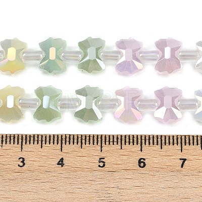 Electroplate Glass Beads Strands EGLA-B011-03-1