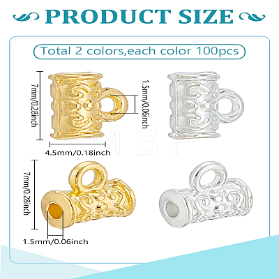200Pcs 2 Colors Tibetan Style Alloy Hanger FIND-LP0001-87-1