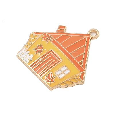 Thanksgiving Day Alloy Enamel Pendants FIND-Z064-03H-1